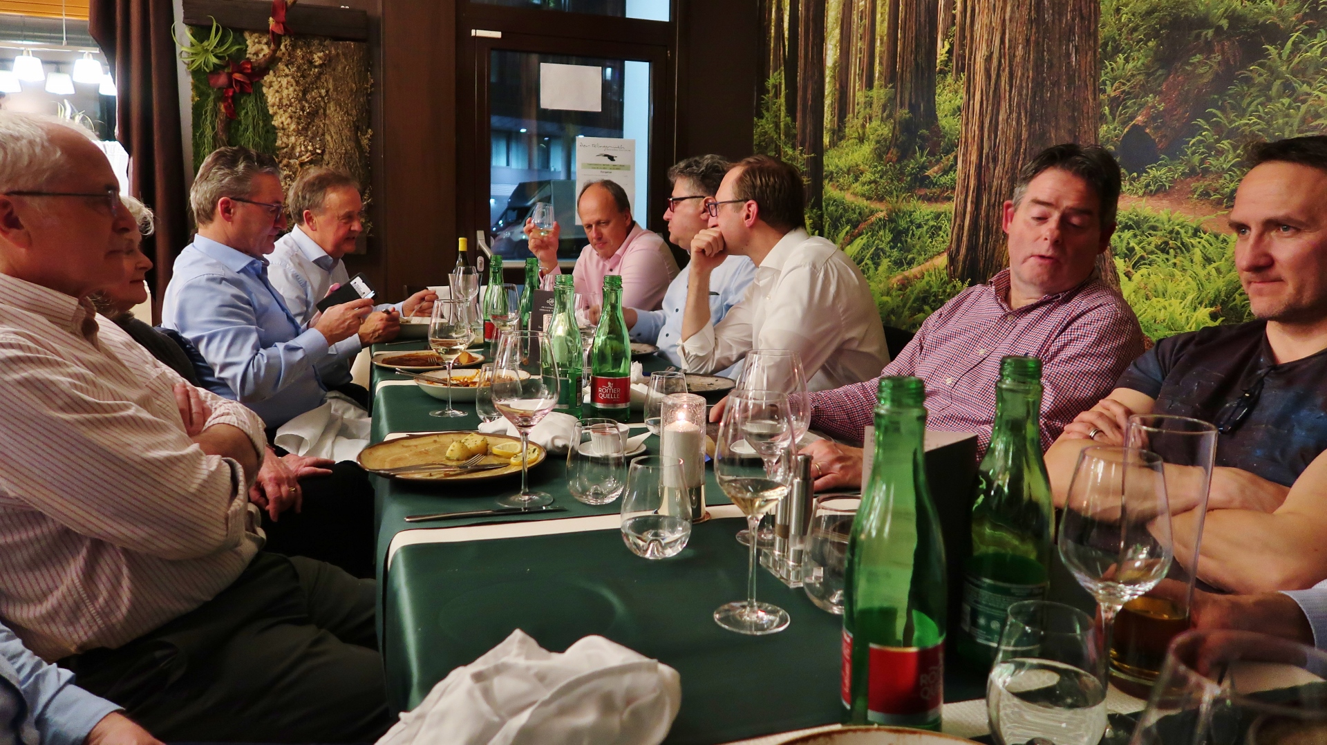 MC members at Dinner after the AGM in 2025